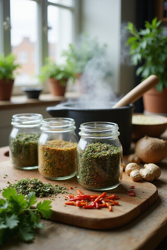 asian herb blends selection