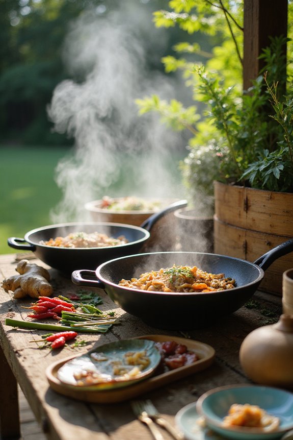 colorful picnic food presentation