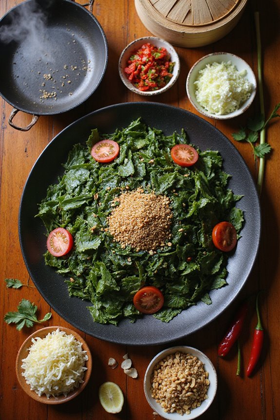 delightful pickled tea salad