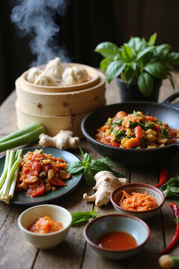 festive asian side dishes