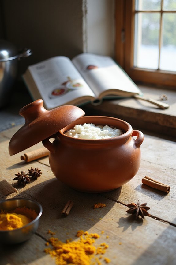 freezing food in clay