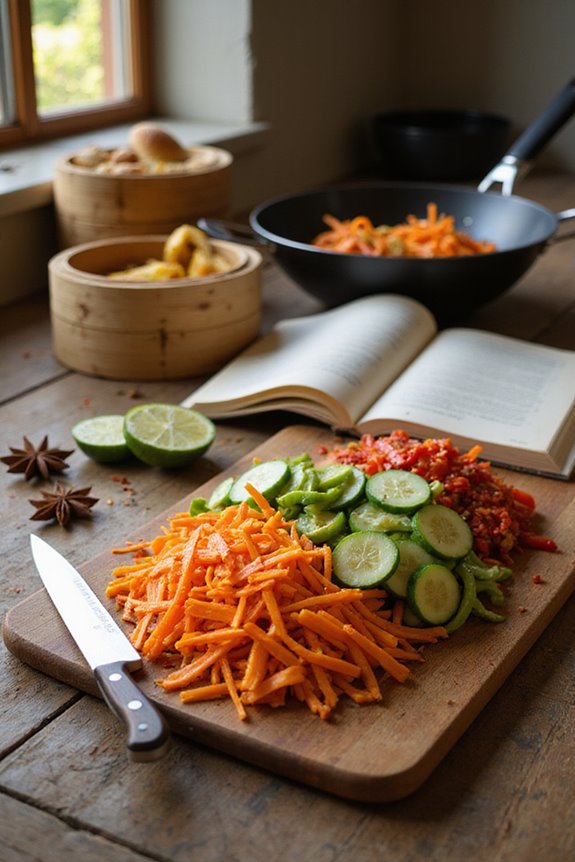 julienne vegetables with precision
