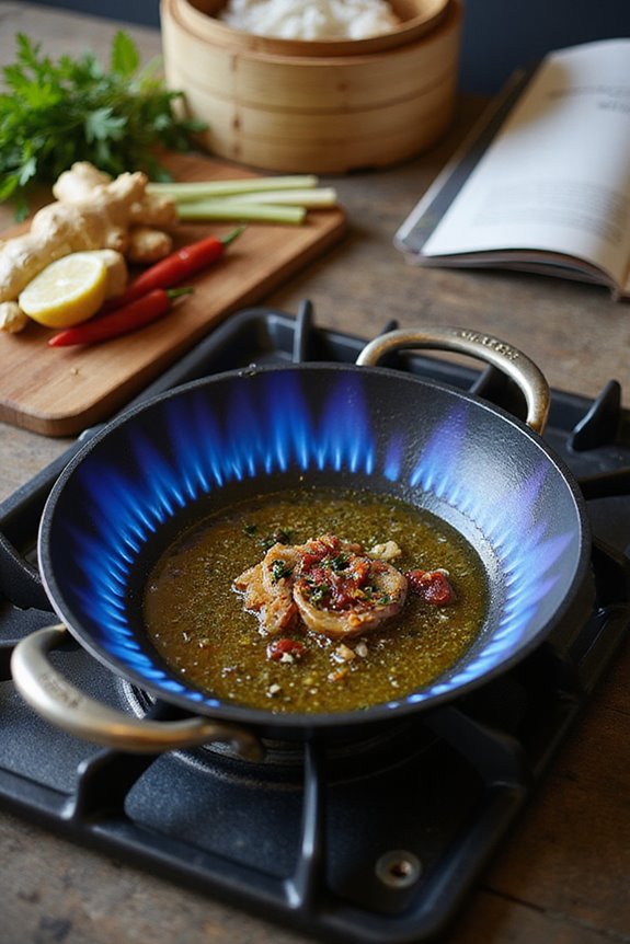 optimal heat for stir fry