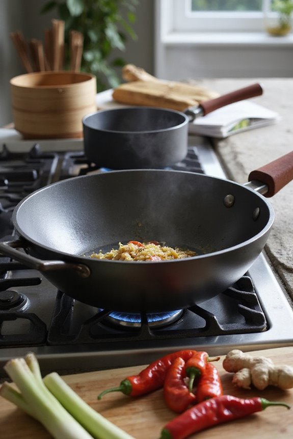 optimized wok for frying