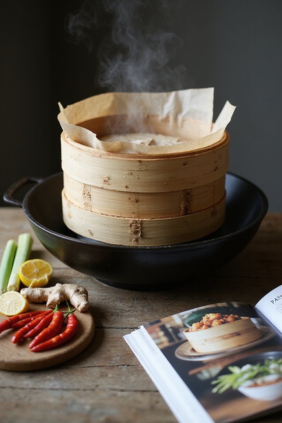 parchment paper enhances steaming