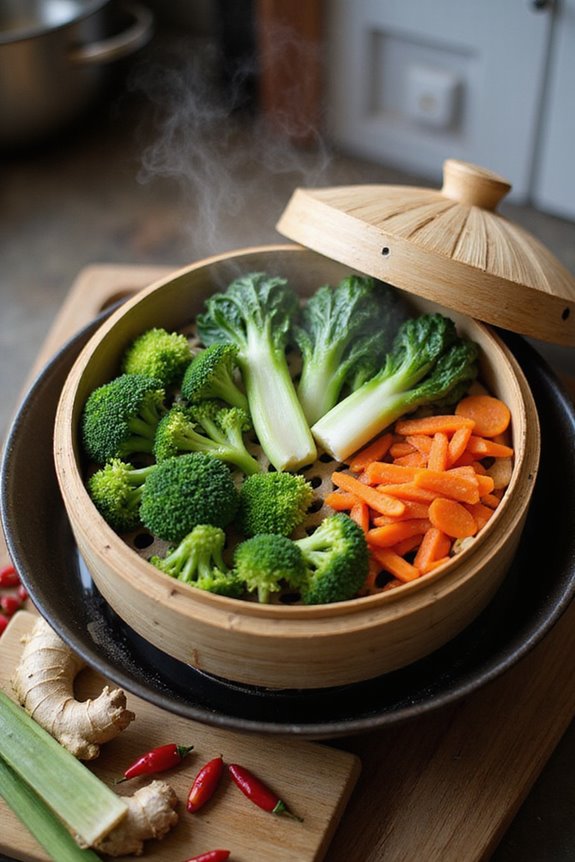 perfect steaming vegetable times