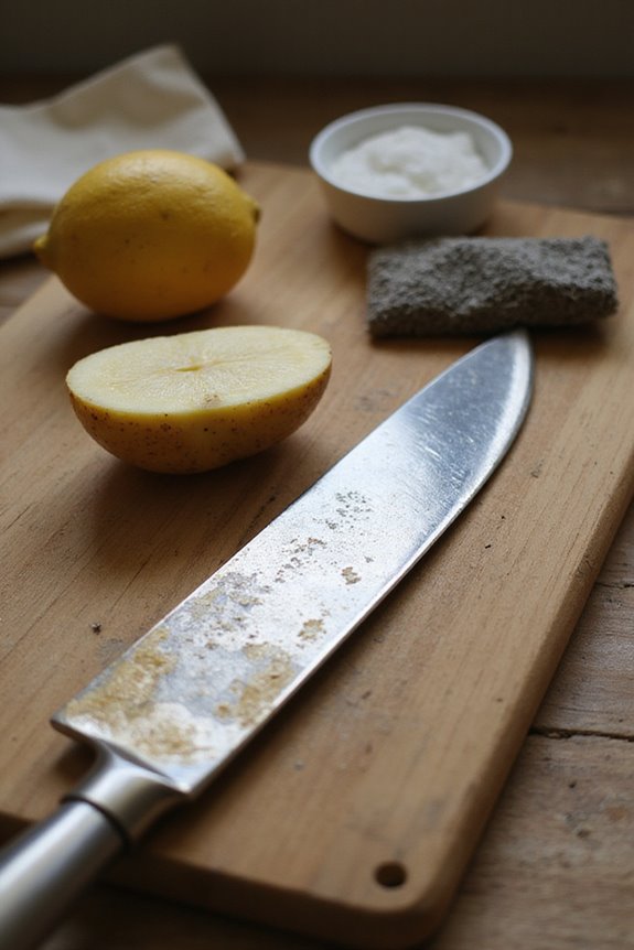 potato soap knife cleaning