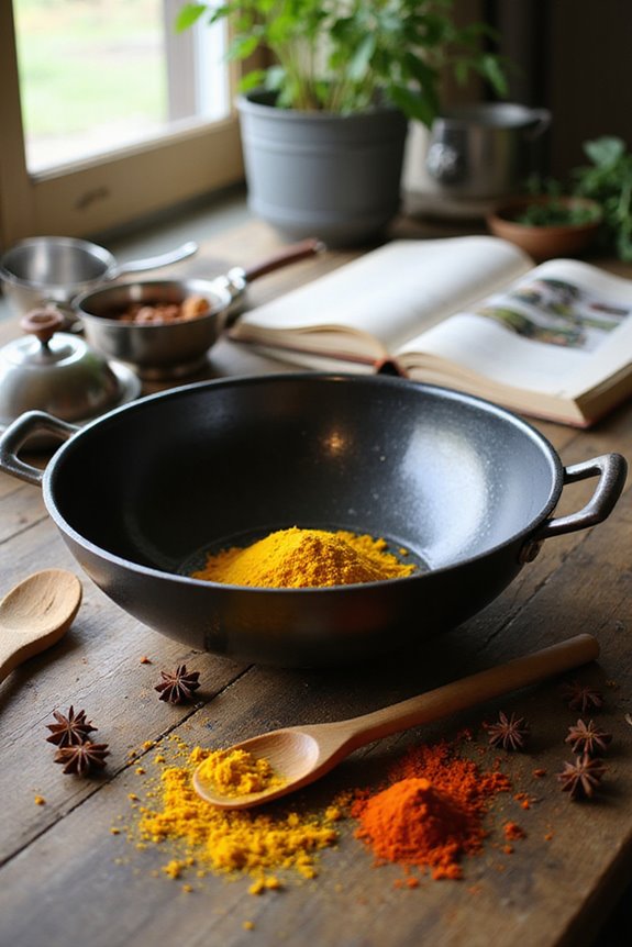 seasoning a carbon steel wok