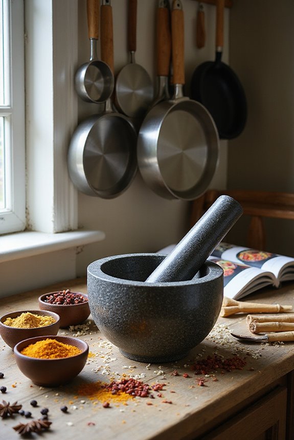 seasoning mortar and pestle