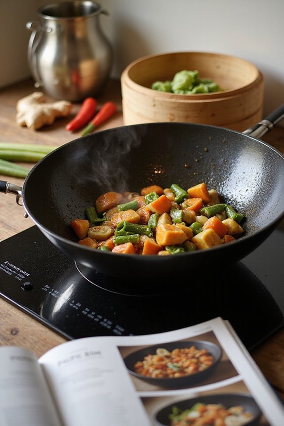 seasoning woks for electric stoves