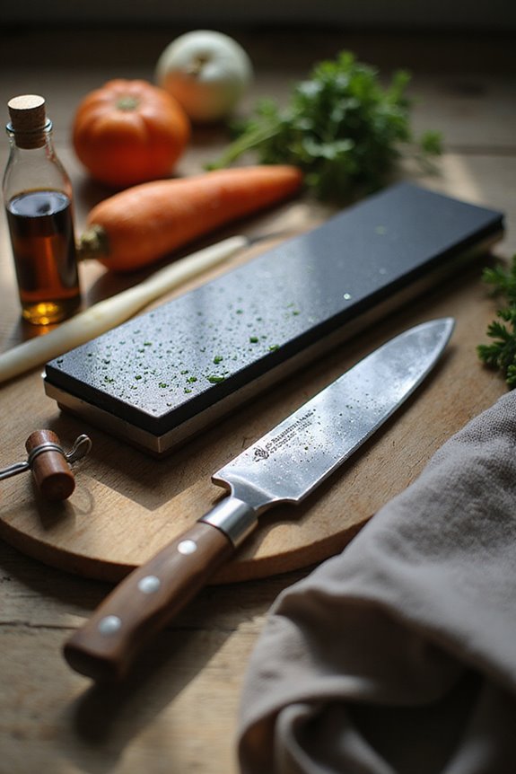 sharpening carbon steel knives