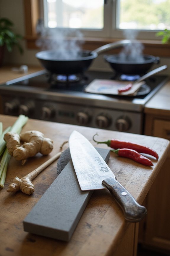 sharpening knives for precision