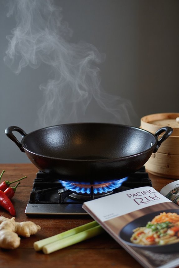 wok heat enhances cooking efficiency